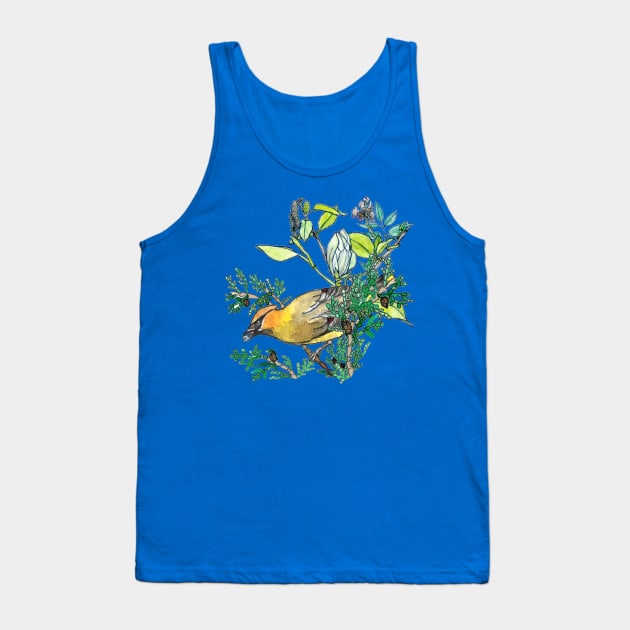 Cedar Waxwing Tank Top by ThisIsNotAnImageOfLoss